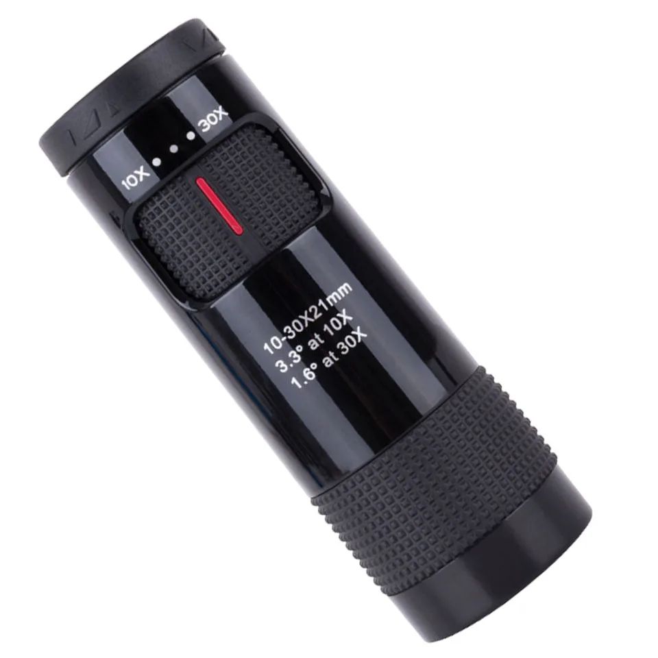 Monóculo Potente 10-30x21 Zoom Mini Telescópio Portátil Luneta Equipamento de Camping Visor Óptico Monóculo