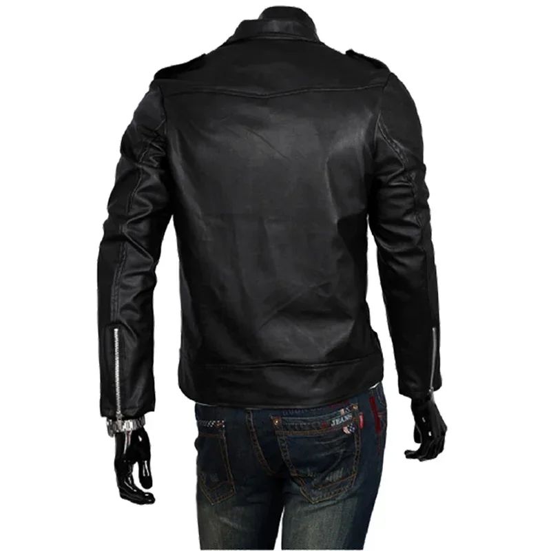 Anime The Walking Dead Negan Black PU Leather Jacket Dead City Cosplay Costume Motorcycle Coat Women Men Halloween Party Coat