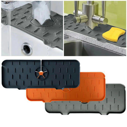 Utensílios de Cozinha Almofada Absorvente de Torneira de Silicone Prateleira Pia Protetor de Respingos Tapete Protetor de Bancada Acessórios de Tapete de Dreno de Banheiro
