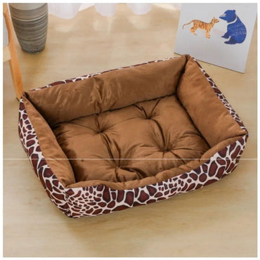 Cama Quadrada para Cães, Acessórios para Animais de Estimação, Sofá-Cama Macio e Acalmador de Pelúcia para Gatos e Cães Pequenos e Médios