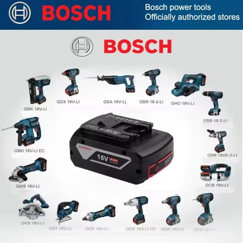 100% Original 18v 6Ah 5Ah 3Ah BOSCH Professional 18V 18650 Bateria 18V Li-ion Substituição para BAT609 BAT609G BAT618 BAT618G