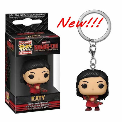 41 modelos Chegada Nova Chaveiros FUNKO POP Chaveiro Yoda Leia Boba Feit Minnie Katy batman Spidey Bruxa Mirio Bonecos de Ação