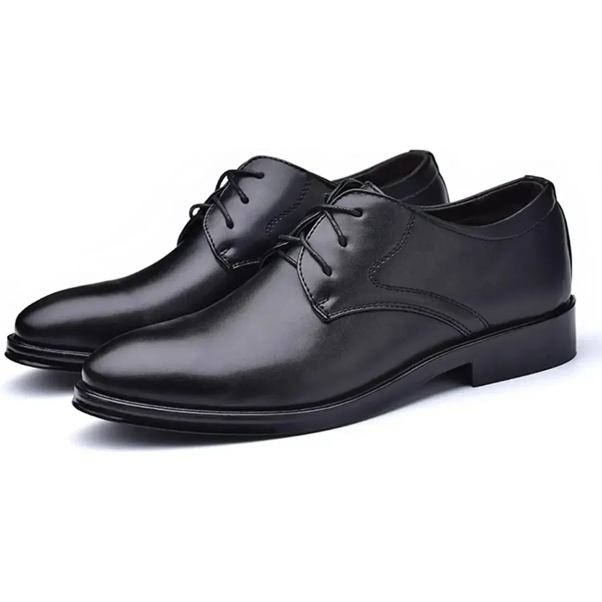 Men's Classic Matte Upper Oxfords Business Formal Lace Up Leather Lace Up Dress Shoes for Men