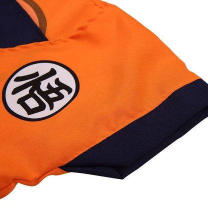 Adult Kids Son Goku Gui Carnival Cosplay Anime Costumes Halloween parties and Holiday Including Tail Wrist Wig Blue Gold Design