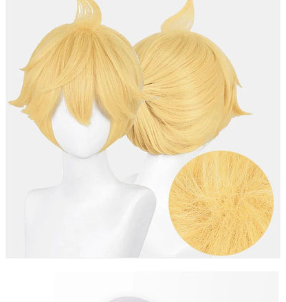 Just Saiyan2025  Kagaminee Rin/Len Cosplay with Ears Collab Series: Kagaminee Rin Len Cosplay Top Shorts Costumes Cosplay Outfit