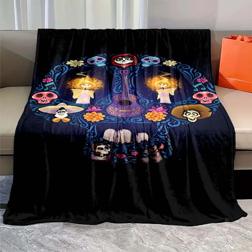 Soft Coco Miguel cartoon Blanket Warmth Plush Throw Blanket Bedspread Sofa Suitable for Living Room Bedroom Warm Blanket