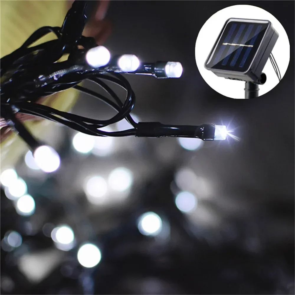 Solar String Lights Outdoor 20/50/100/200 LED Solar Waterproof Lights with 8 Lighting Mode Garland Lights for Tree Party Decor