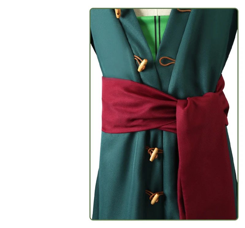 Roronoas Cosplay Costume Anime Kimono Robe Zoro Cloak Uniform Halloween Outfits With Earrings For Comic Con