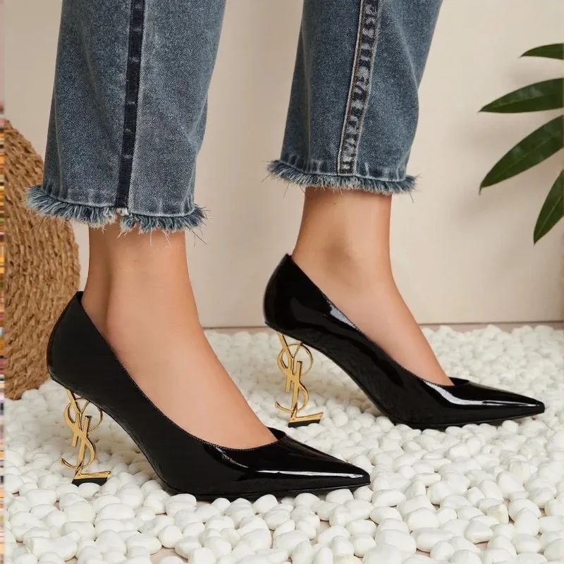 Summer High Heels Luxury Shoes for Women Pumps Elegant Pointed Toe Slingbacks High Heels Spring Fashion Zapatos De Mujer
