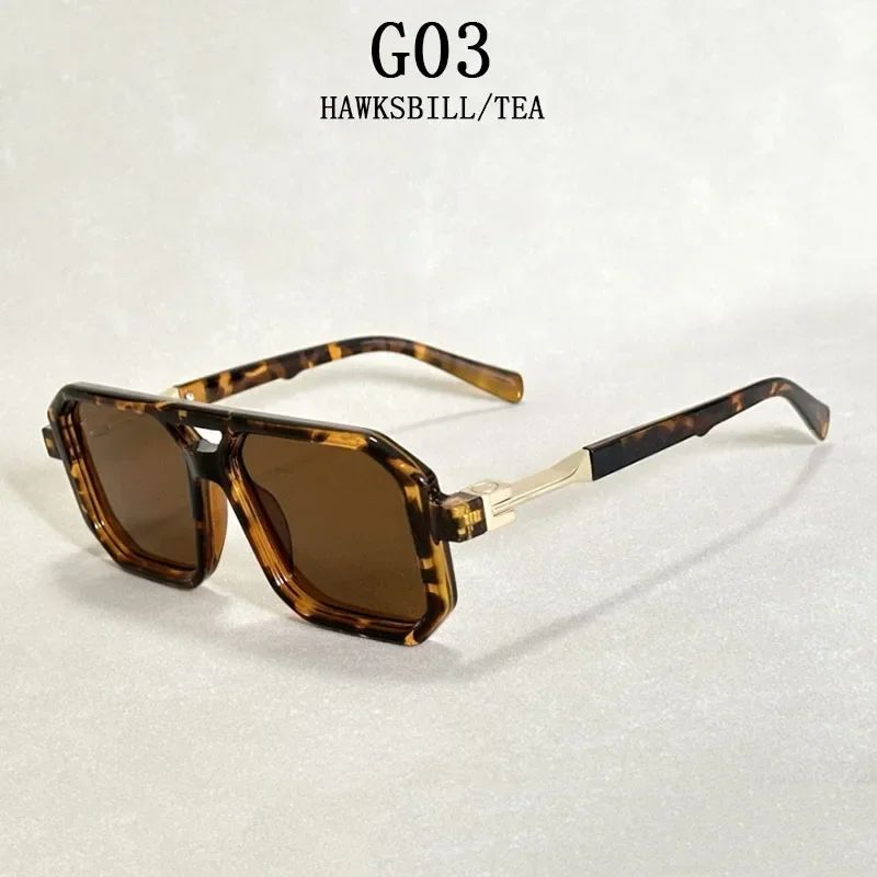 Óculos de Sol Vintage 2025 Proteção Solar Masculinos Quadrados Estilo Retrô Femininos da Moda Gafas De Sol