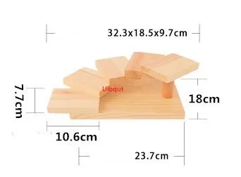 Ponte de Madeira Japonesa Barcos de Sushi Pinheiro Criativo Prato de Sushi Sashimi Bandeja Utensílios de Mesa para Sushi Decoração Ornamento