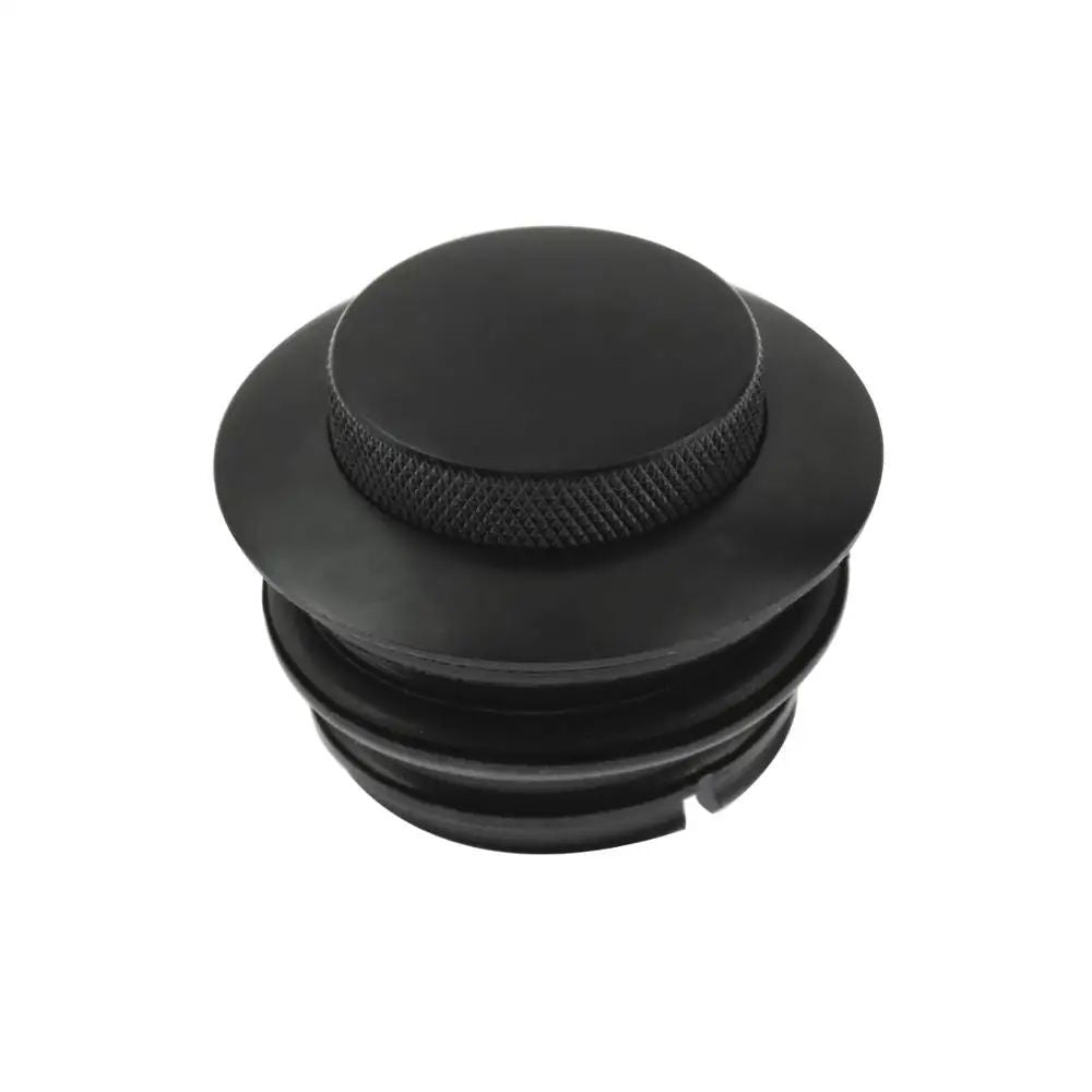 Tampa de combustível/óleo cromada preta para motocicleta Harley Sportster 883 1200 XL XR Iron Dyna Touring Softail FLHR