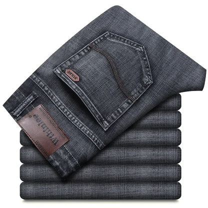 Mens High Quality Jeans Fashion Straight Denim Pants Men Classic Casual Jeans Male Plus Size Denim Trousers Ripped Jeans 28-40