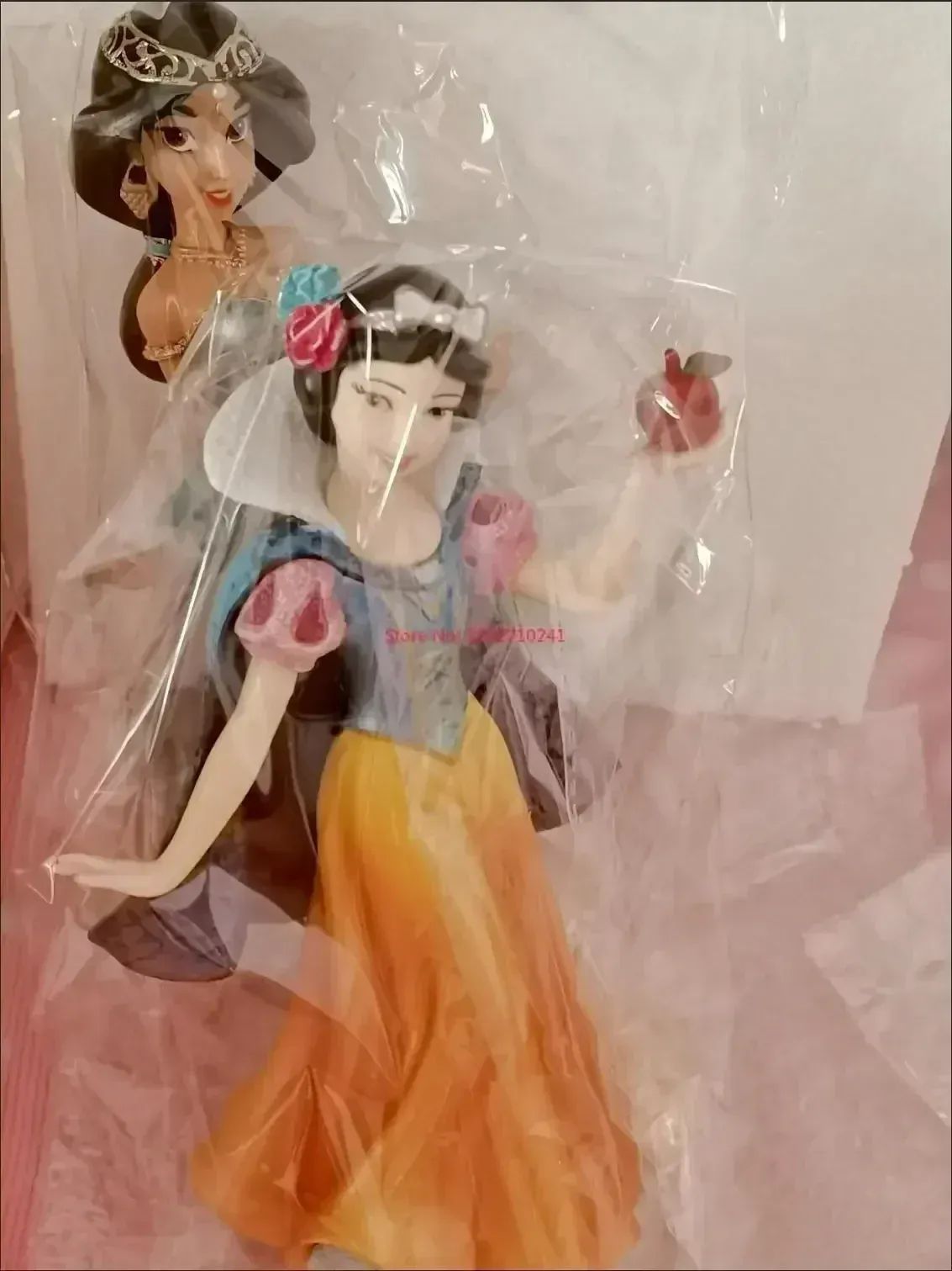 2025 20cm Disney Personagem Frozen Elsa Anna Branca de Neve Rapunzel Boneco de Resina Anime Decoração Modelo Coleção Menina Brinquedos Presente Infantil