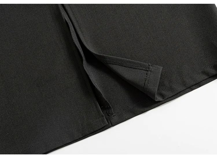 Grey High-waisted A- line Skirt Half Dress Petite Long Dress Autumn/winter For Women Side Slit Workwear