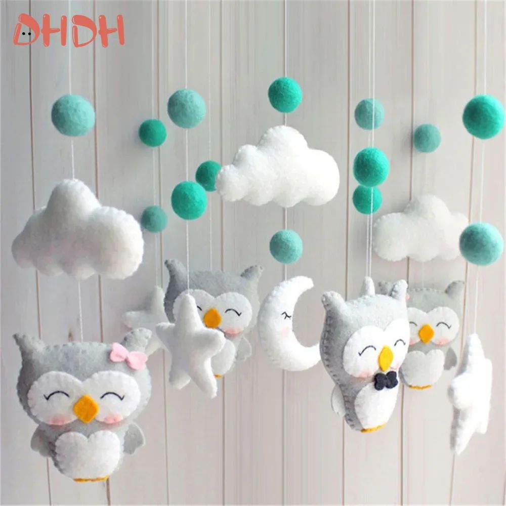 Baby Mobile Rattles Toys Baby Toys 0-12 Months Carousel Crib Holder Baby Mobile To Bed Bed Bell Mom Handmade Toys for Newborns
