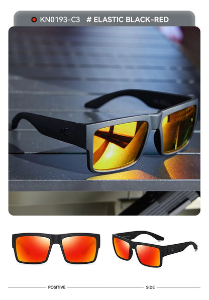 KAENON Fashion Square Versatile Polarized Sunglasses Men Women Sports Fishing Driving Sun Glasses UV400 Eyewear