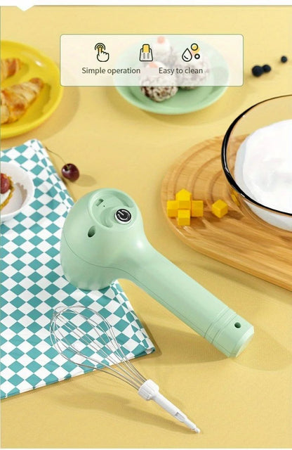 Mixer de Alimentos Elétrico Portátil Sem Fio Batedor de Ovos Automático Batedor de Manteiga Creme Vertical Misturador de Mão Sem Fio para Cozinha