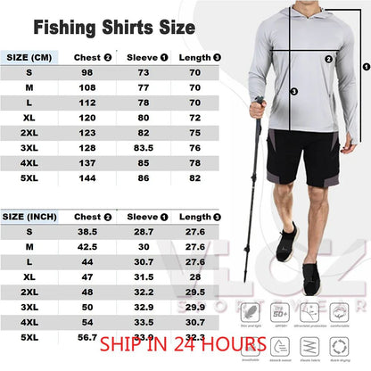 Camisas HUK Fishing Hoodies com Capuz Máscara Protetora para Pesca Roupas de Pesca Masculinas Manga Longa Respirável Proteção UV UPF50+ Camisetas de Pesca