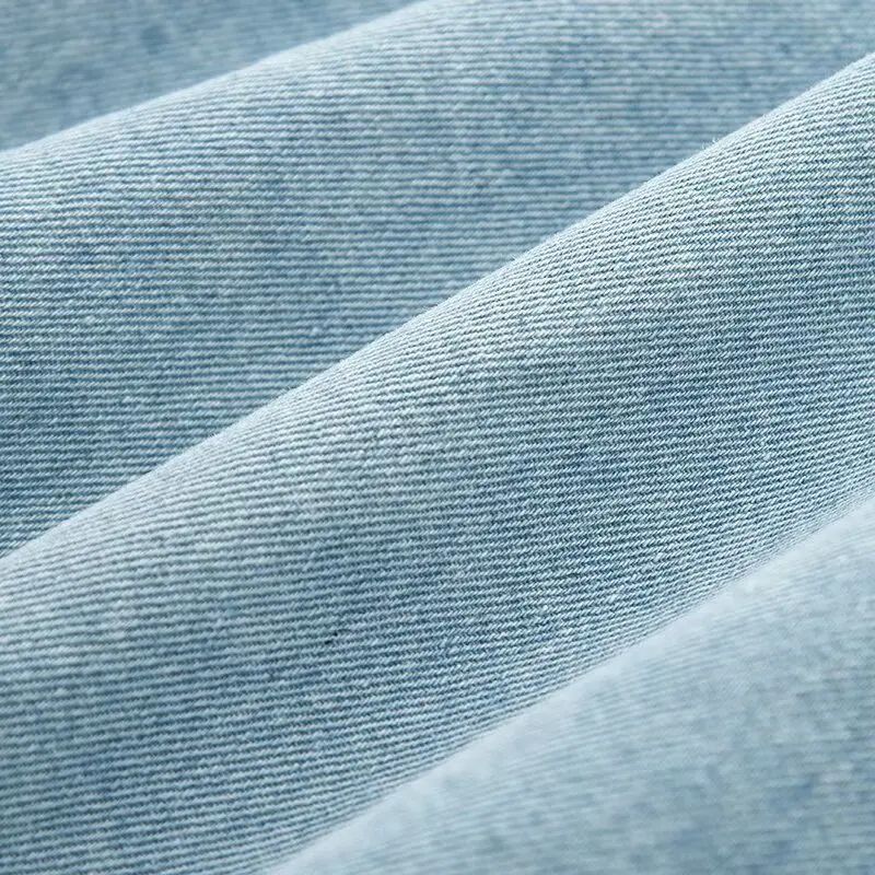 Retro Washed Loose Long Sleeve Women's Denim Shirt Vintage Workwear Style Button up Casual Outerwear from Mainland China