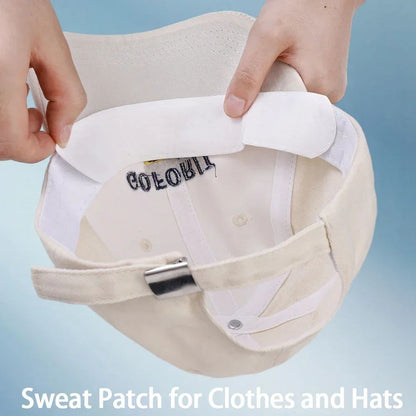 10/40pcs Women's Hat Sweat Absorber Stickers Men Anti-dirt Sports Belt Cap Rim Invisible White Tape Hat Size Reducer Liner Pads
