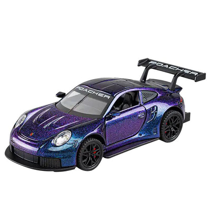 Carrinho Miniatura Diecast 1/32 Escala 911 GT3RS Carro Esportivo Modelo de Brinquedo Veículo Crianças Menino Aniversário Presente Decoração de Casa Brinquedo de Carro