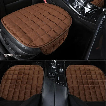 Capa de Assento de Carro de Inverno Almofada Quente Antiderrapante Universal Dianteira para Cadeira Almofada Respirável para Veículo Automóvel Protetor de Carro