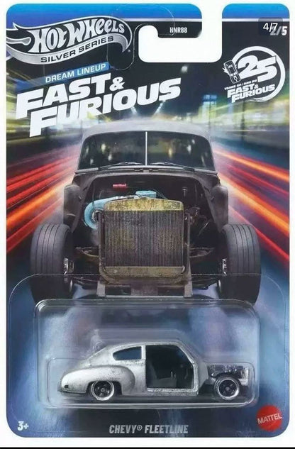 Hot Wheels Série Prata 2026Fast & Furious Dream Lineup Subaru Chevy Ford Camaro Nissan Carro de Liga Fundida em Escala 1:64 Presente Colecionável