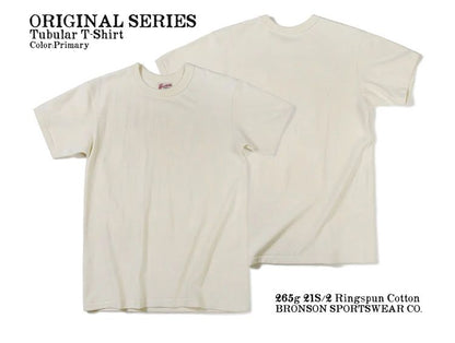 Bronson Heavyweight Seamless Tubular T-Shirt Summer Men's Plain Basic Tee Shirts