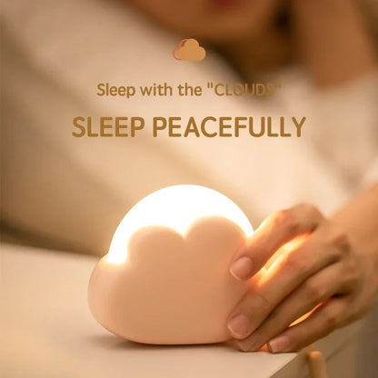 Cloud Night Light Mini USB Rechargeable Adorable Cloud Shape LED NightLight For Bedroom Baby Children Creative Gift Bedside Lamp
