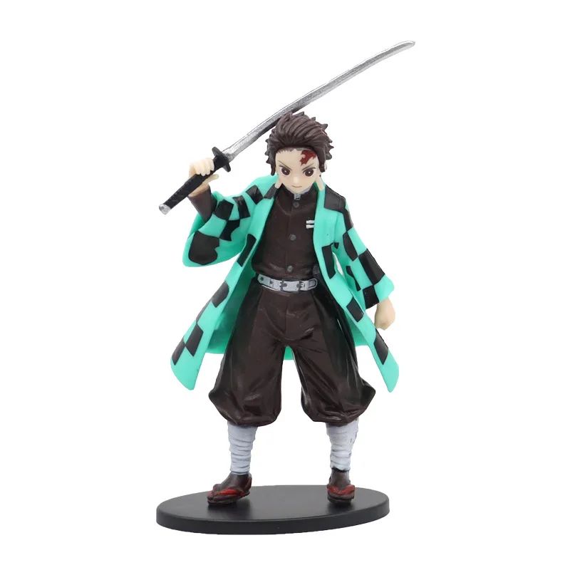 Boneco de 15cm Anime Demon Slayer Nezuko Tanjirou Zenitsu Inosuke Kyoujurou Shinobu Giyuu Qposket, Brinquedo Infantil, Presente de Natal