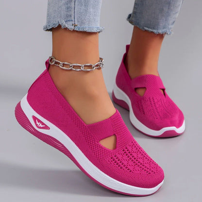 Women's Shoes 2025 Spring New Middle aged and Elderly Mom Shoes Soft soled Breathable Women's Casual ShoesSports Shoes