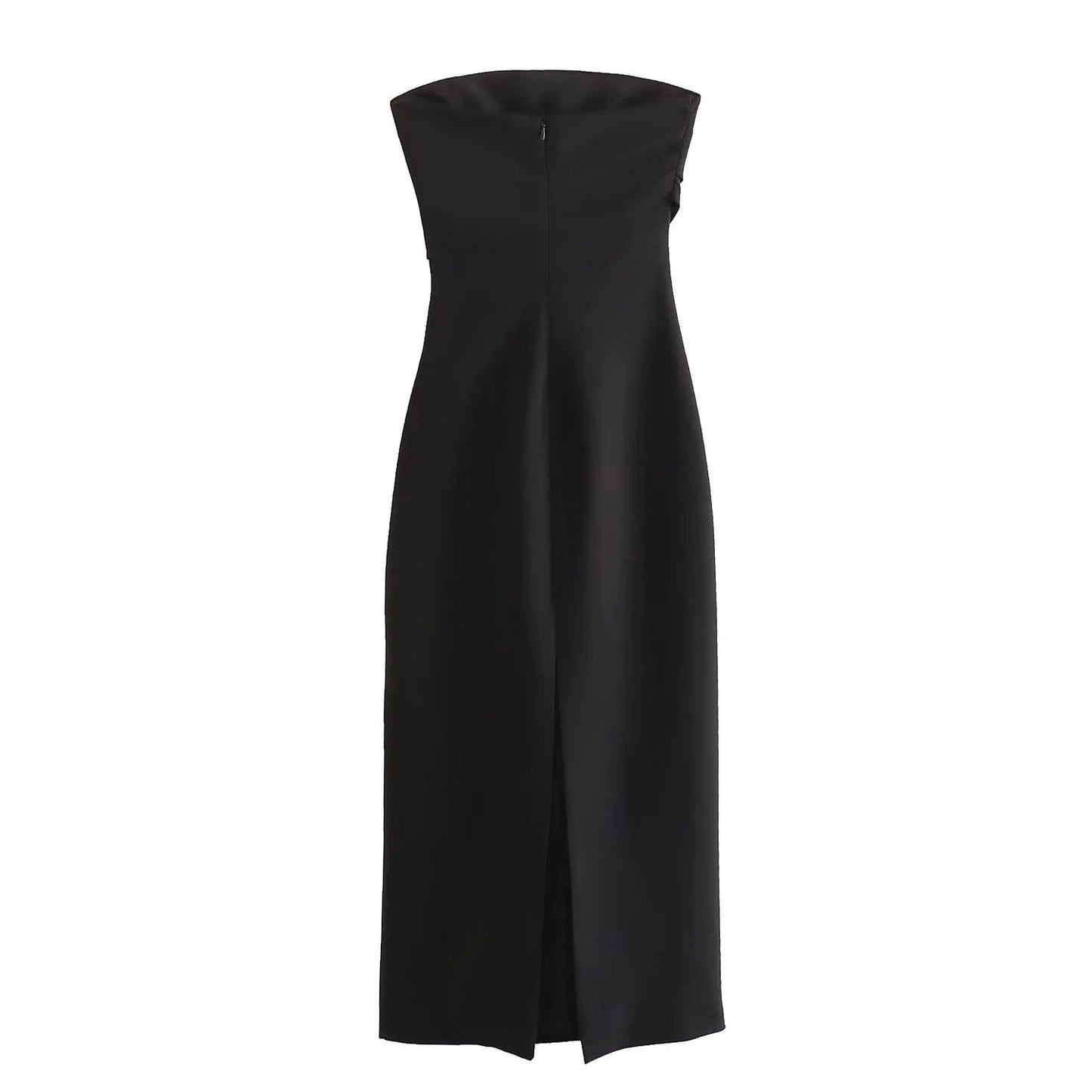 ASDS 2024 off shoulder black white long dress women bodycon beige midi dress wom