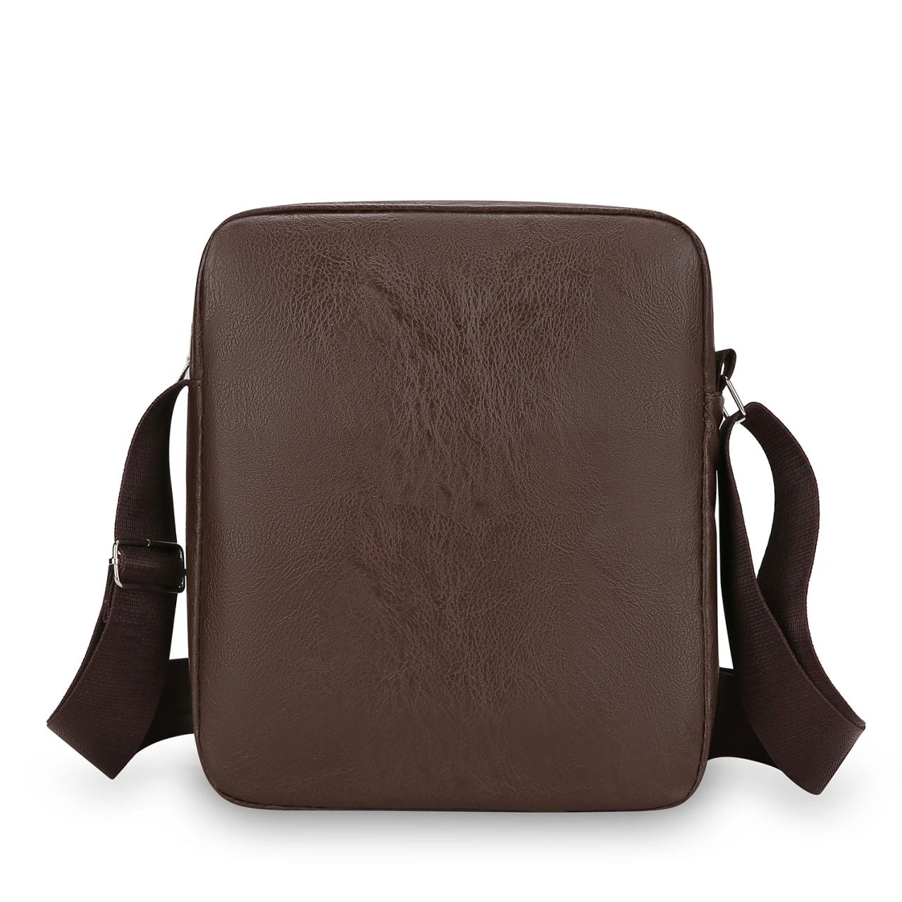 Men‘s PU Shoulder Bag Messenger Bag Casual Waterproof Nylon Zipper Pocket Handbag Fashion Tote Travel Male Crossbody Bags