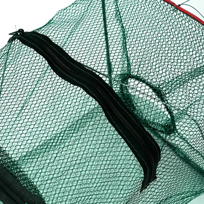 1 Armadilha Dobrável para Peixe (Rede de Lançamento) para Caranguejo, Camarão e Lagostim - Equipamento de Pesca Perfeito para Entusiastas de Atividades ao Ar Livre