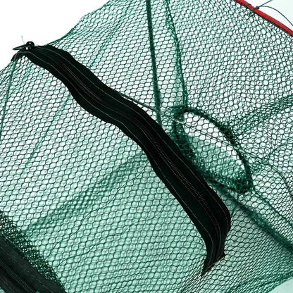 1 Armadilha Dobrável para Peixe (Rede de Lançamento) para Caranguejo, Camarão e Lagostim - Equipamento de Pesca Perfeito para Entusiastas de Atividades ao Ar Livre