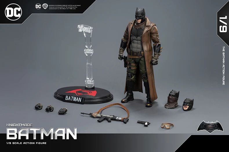BVS batman Fondjoy Nightmare Desert Batman 19cm Action Figure DC Movie Characters Collectible Model PVC Model Boys Birthday Gift