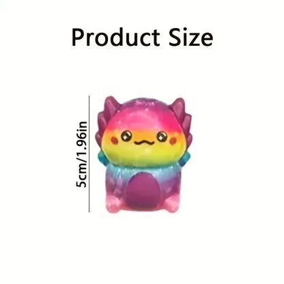 && 12/24PCS Kids Adult Mini Kawaii Newt Cute Squishy Stress Relief Squeeze Toy Slow Rising Toy Carnival Goodie Party Send Gift