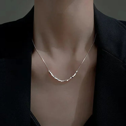 Colares de Aço Inoxidável Preto Exquisito Minimalista Pingente Quadrado Gargantilha Correntes Colar da Moda para Mulheres Presentes de Joalheria para Festas
