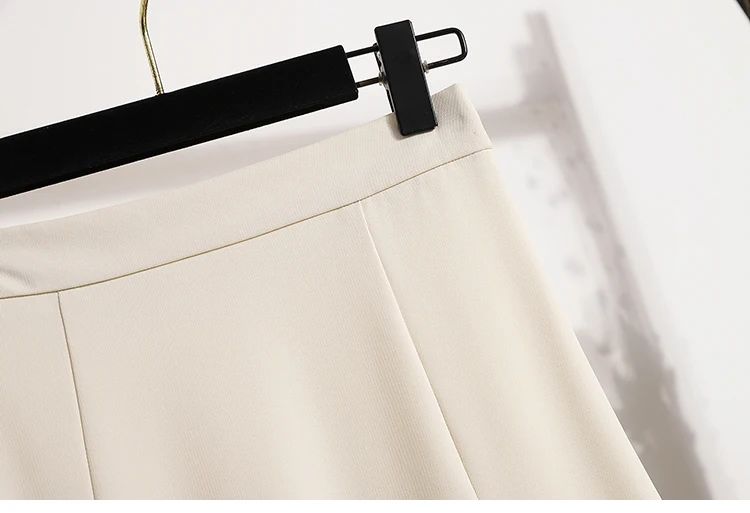 Ladies' Summer High Waist Plus Size Skirts 2026 Mid To Long Flowing Suit Skirt New Style Casual Solid Color A-line Skirt