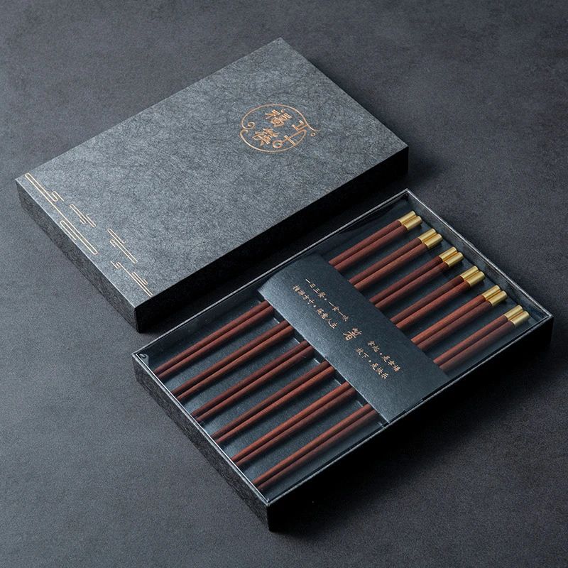 Hashis de Sândalo Vermelho Natural de Alta Qualidade Premium Conjunto de Talheres Utensílios de Mesa Domésticos para Presente Hashis Chineses