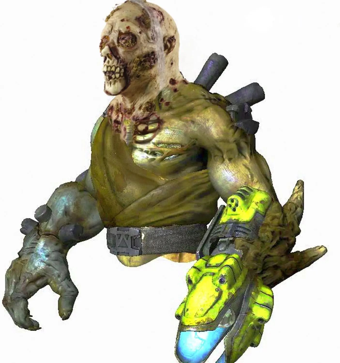 MAKEATREE Scary Walking Dead Zombie Head Mask Latex Creepy Halloween Costume Horror Adult Halloween Decoration Props