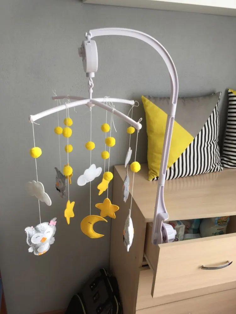 Baby Mobile Rattles Toys Baby Toys 0-12 Months Carousel Crib Holder Baby Mobile To Bed Bed Bell Mom Handmade Toys for Newborns