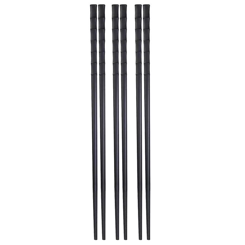 Metal Alloy Chinese Chopstick Reusable Non-slip Sushi Food Chop Sticks Japanese Korean Chopsticks Kitchen Tableware Accessories