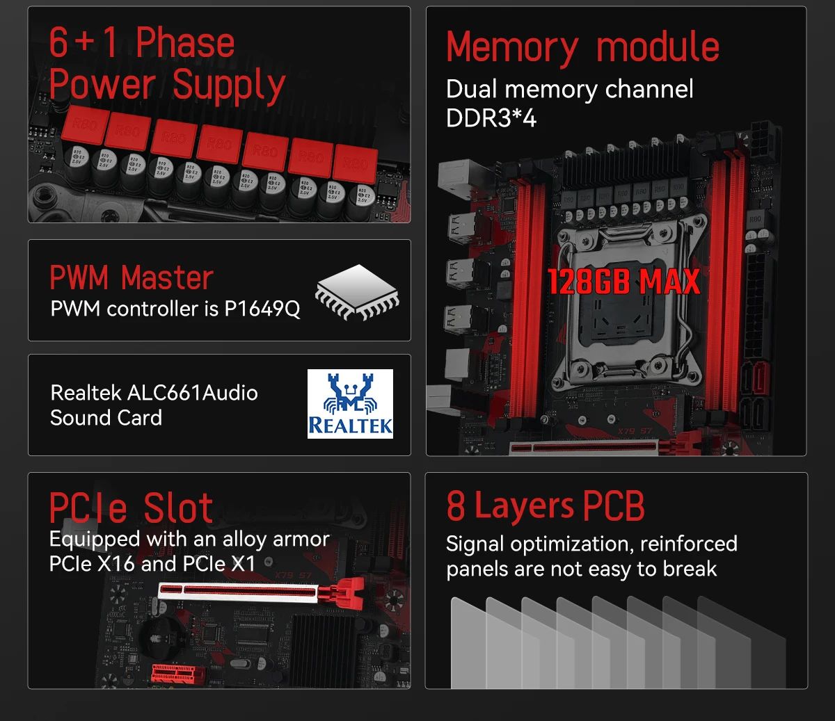 Combo Placa-mãe MACHINIST X79 Processador Intel Xeon E5 2650 V2 LGA 2011 CPU + Memória RAM DDR3 1*16GB Suporte Slot M.2 NVME