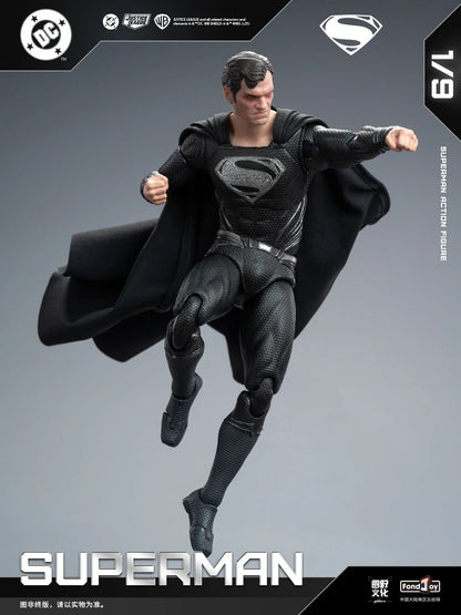 Original Fondjoy Black Superman 2.0 Figure Dc Zack Snyder'S Justice League Figures 1/9 Super Man Pvc Model Doll Joint Movable