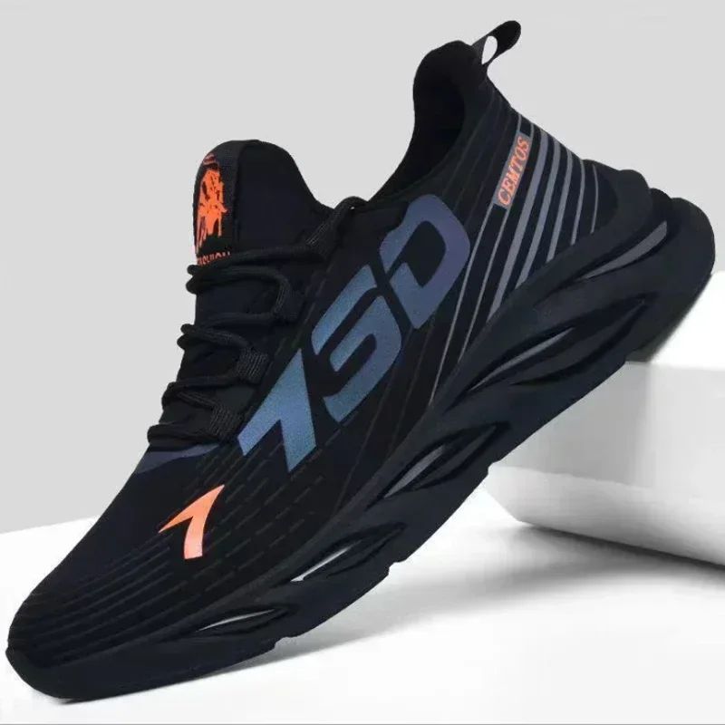 New Summer Men's Breathable Mesh Running Shoes Lightweight Sports Leisure Fashion Sneakers Trendy Brand