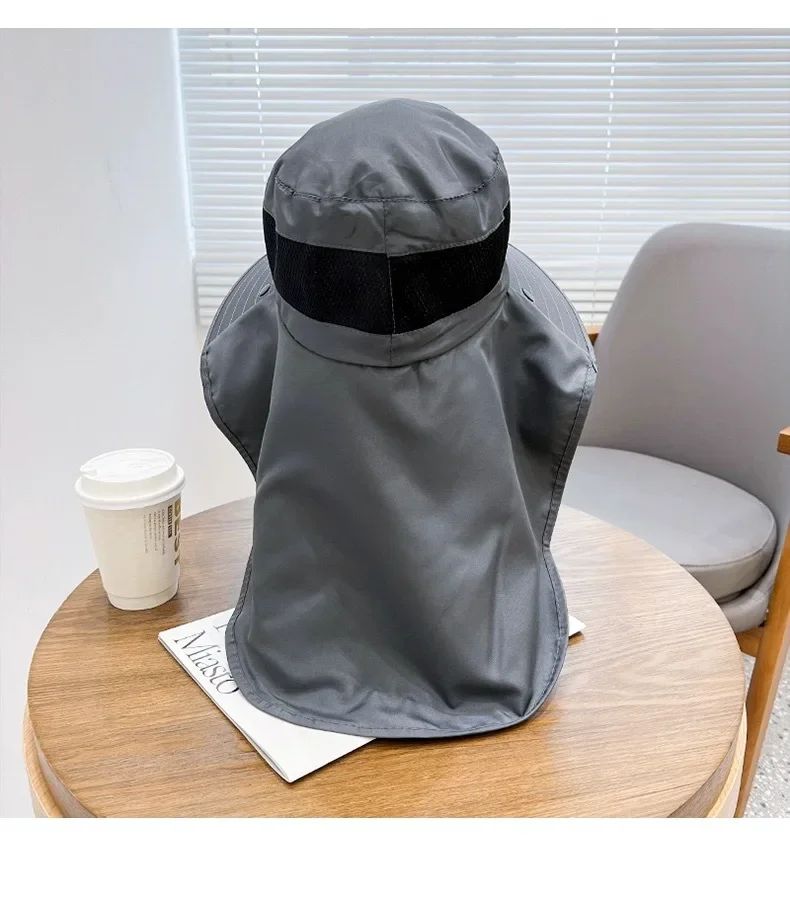 Outdoor UV Protection Bucket Hat – Sun Hat with Neck Flap for Hiking, Fishing & Camping