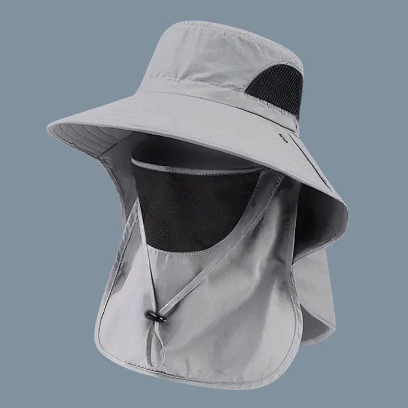 Outdoor UV Protection Bucket Hat – Sun Hat with Neck Flap for Hiking, Fishing & Camping