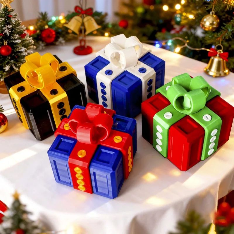 Brinquedos de Surpresa Pop-Up de Rosca Brinquedos de Impressora 3D Caixa de Dedo do Meio Esculturas e Estatuetas de Brincadeira Decorações de Caixa de Presente Impressas